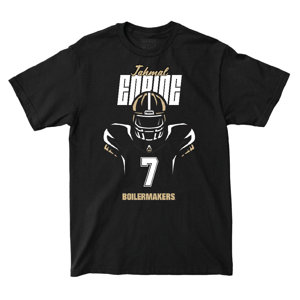 Silhouette Black Football Tee   - Jahmal Edrine