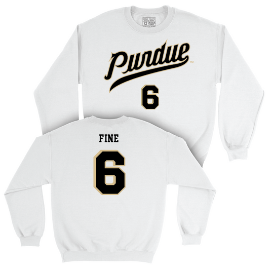 Men's Basketball White Shirsey Crew  - Aaron Fine