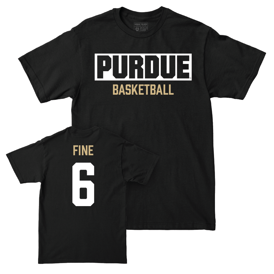 Men's Basketball Black Staple Tee  - Aaron Fine