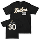 Baseball Black Script Tee     - Maclane Finley