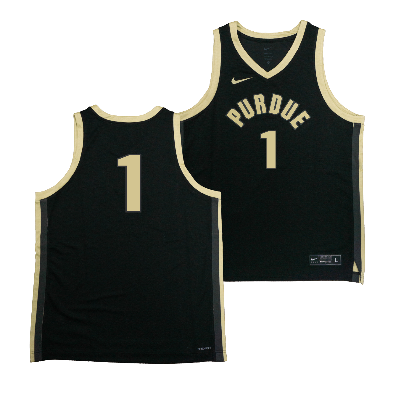 Nike Purdue Boilermakers Black NIL Game Replica Basketball Jersey - Caleb Furst | #1