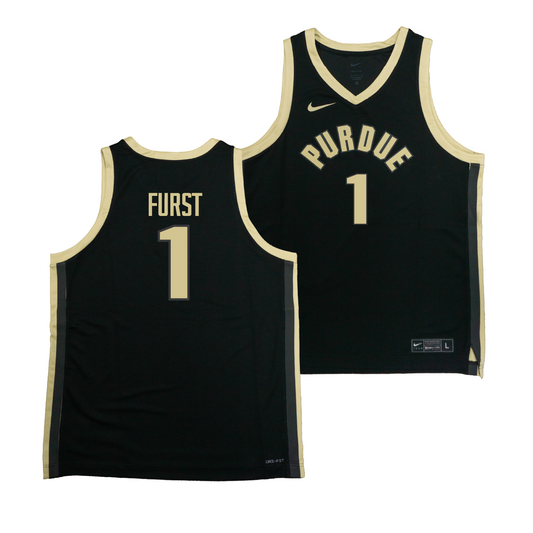 Nike Purdue Boilermakers Black NIL Game Replica Basketball Jersey - Caleb Furst | #1