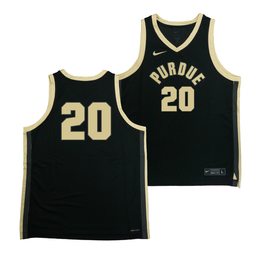 Nike Purdue Boilermakers Black NIL Game Replica Basketball Jersey - Joshua Furst | #20