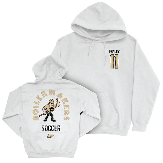 Women's Soccer White Mascot Hoodie  - Lexi Fraley