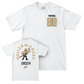 Women's Soccer White Mascot Comfort Colors Tee  - Dina Frenkel