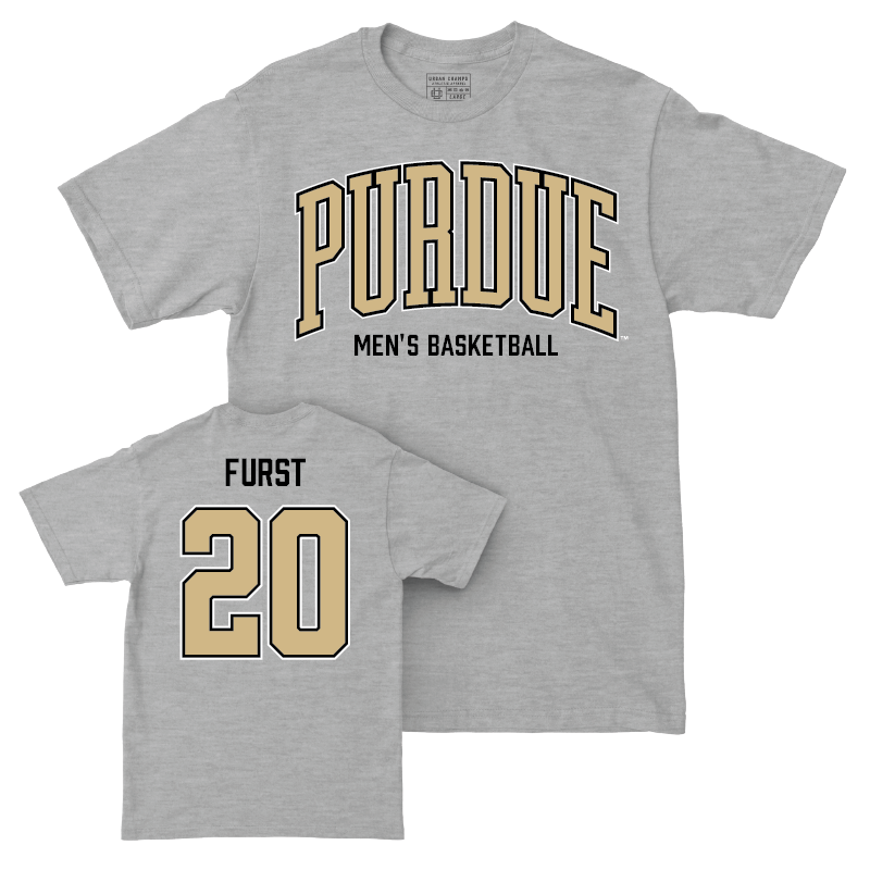 Men's Basketball Sport Grey Arch Tee - Joshua Furst | #20