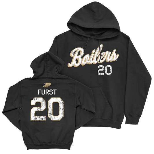 Men's Basketball Black Script Hoodie - Joshua Furst | #20