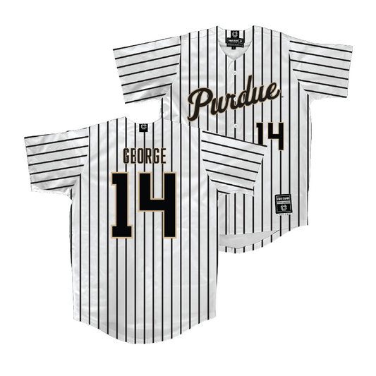 Purdue Softball White Jersey - Kiersen George | #14