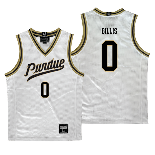 Purdue Men's Basketball White Jersey - Mason Gillis | #0