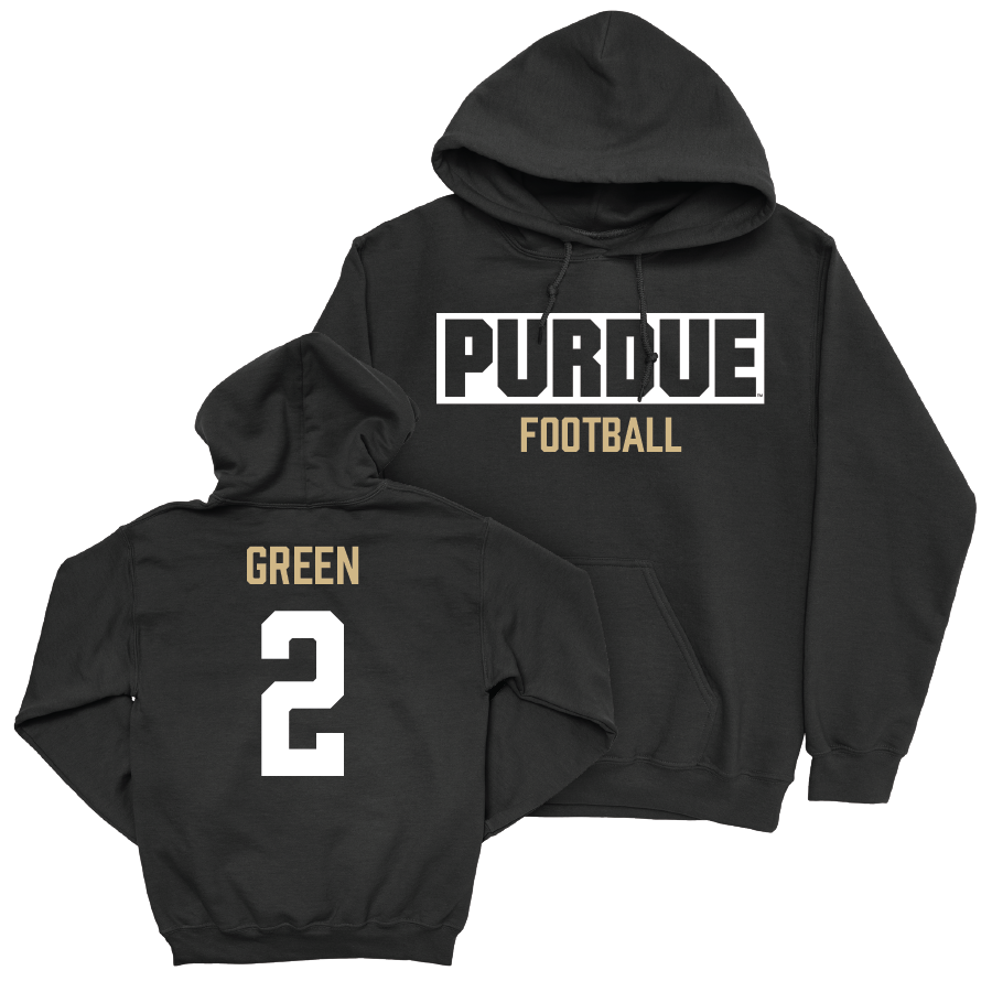 Football Black Staple Hoodie  - Nyland Green