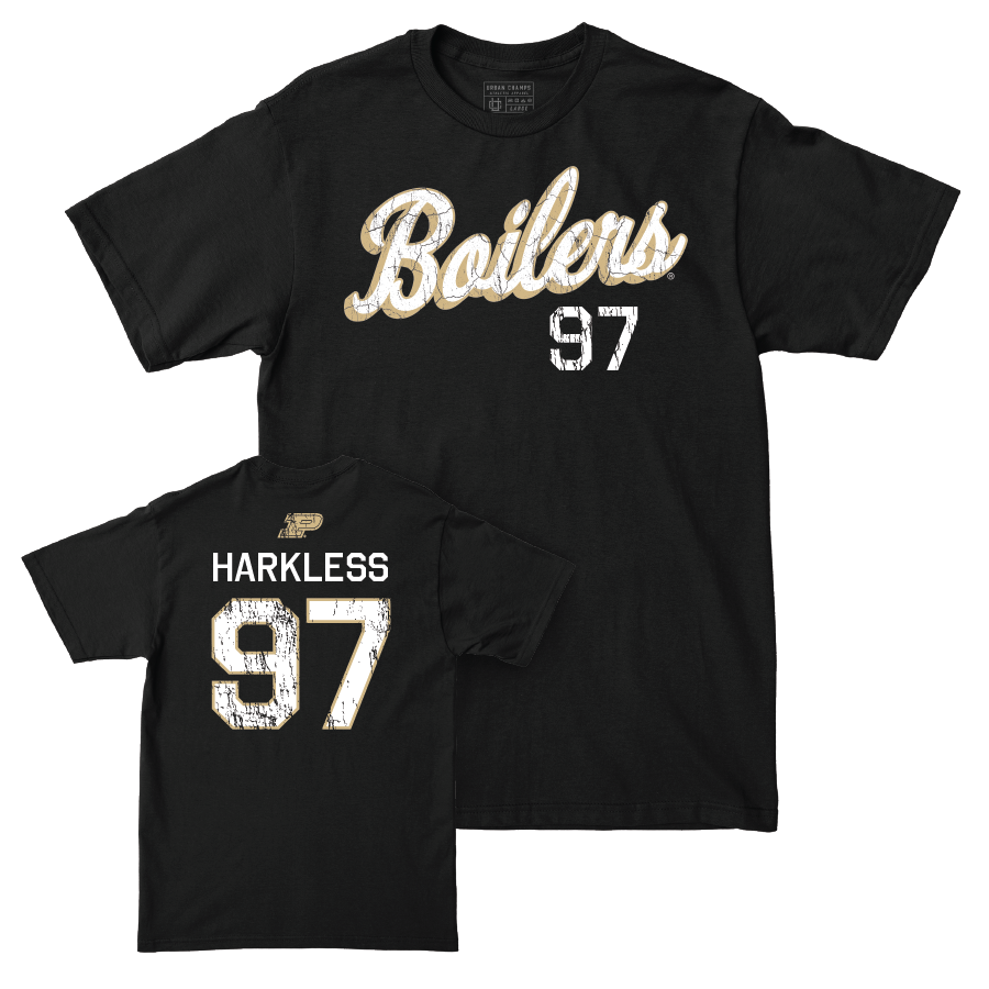 Football Black Script Tee  - Jamarrion Harkless