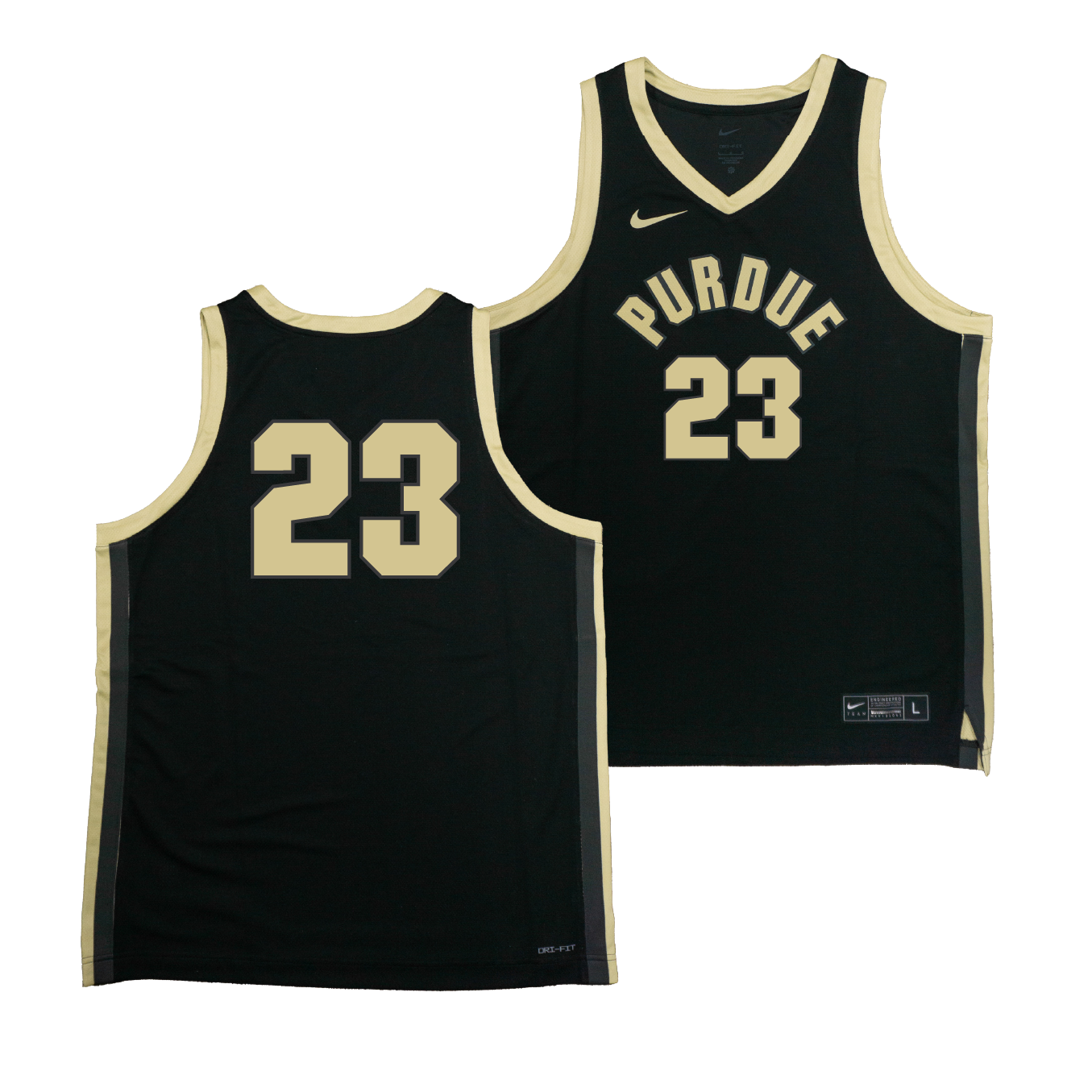 Nike Purdue Boilermakers Black NIL Game Replica Basketball Jersey - Camden Heide | #23