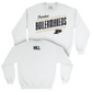 Track & Field White Slant Crew  - LJ Hill