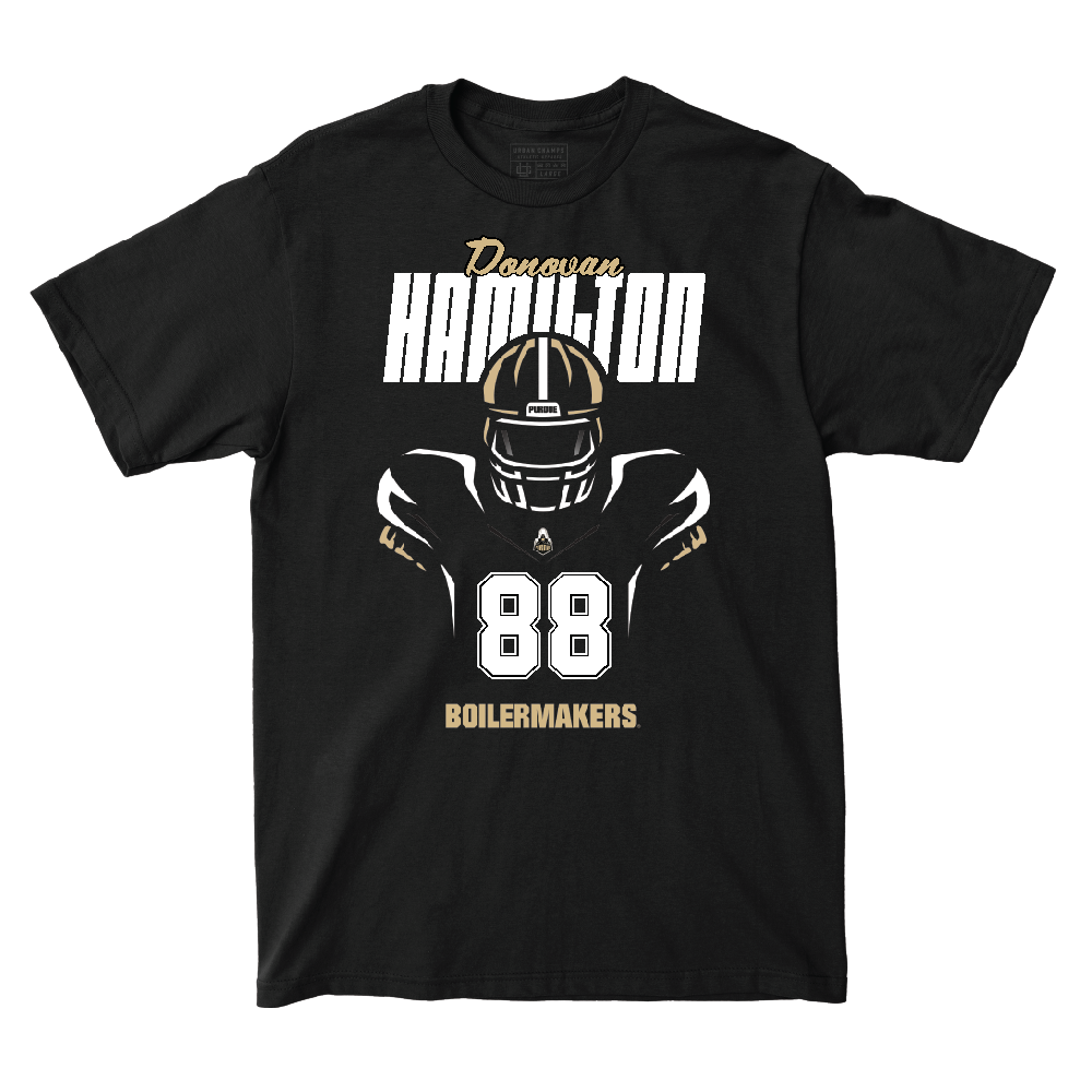 Silhouette Black Football Tee   - Donovan Hamilton