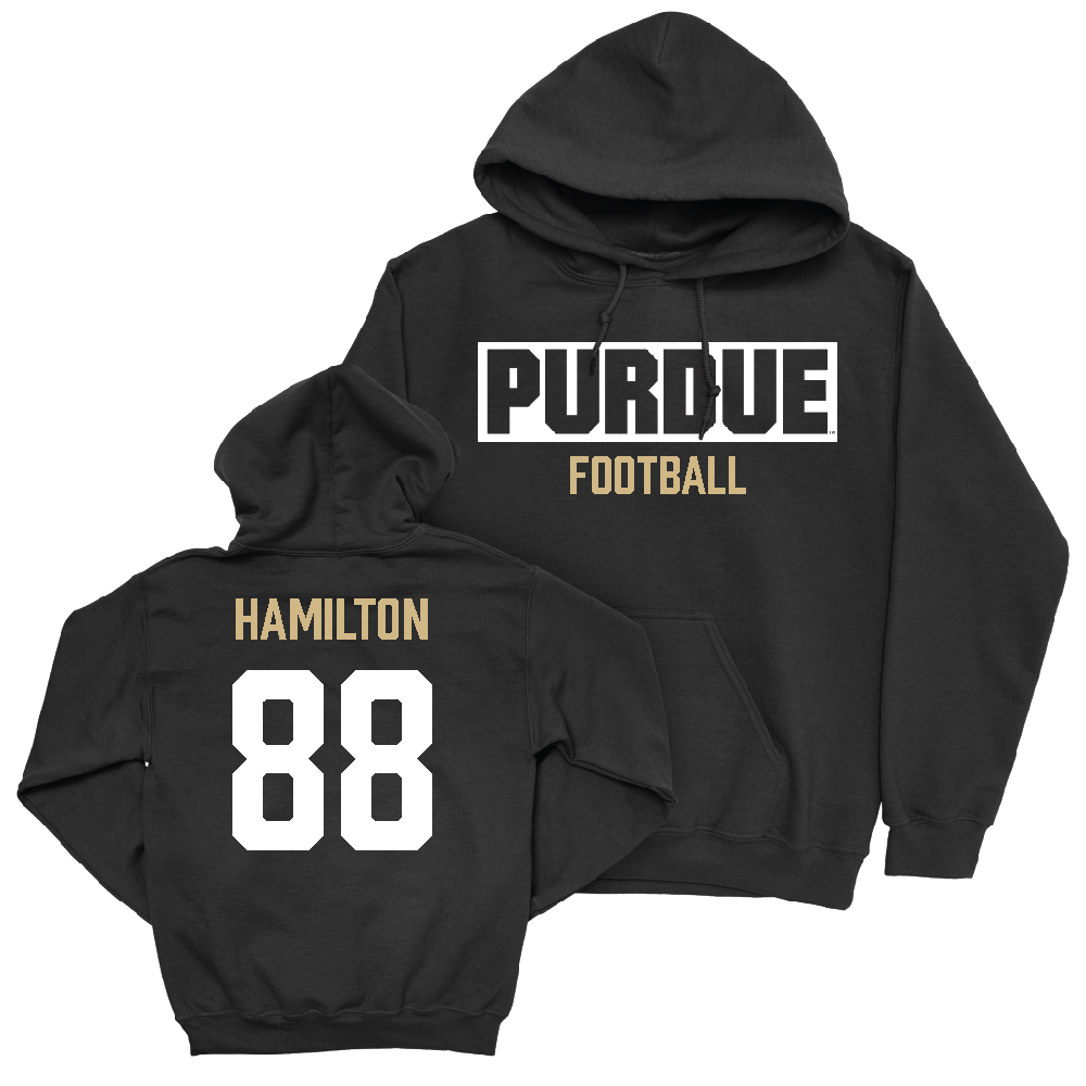 Football Black Staple Hoodie   - Donovan Hamilton