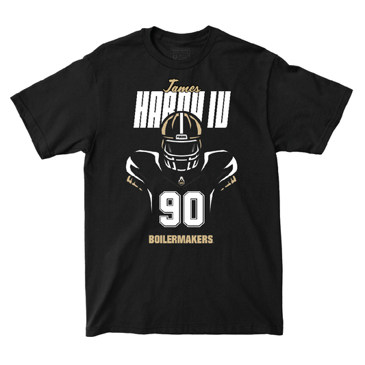 Silhouette Black Football Tee   - James Hardy IV