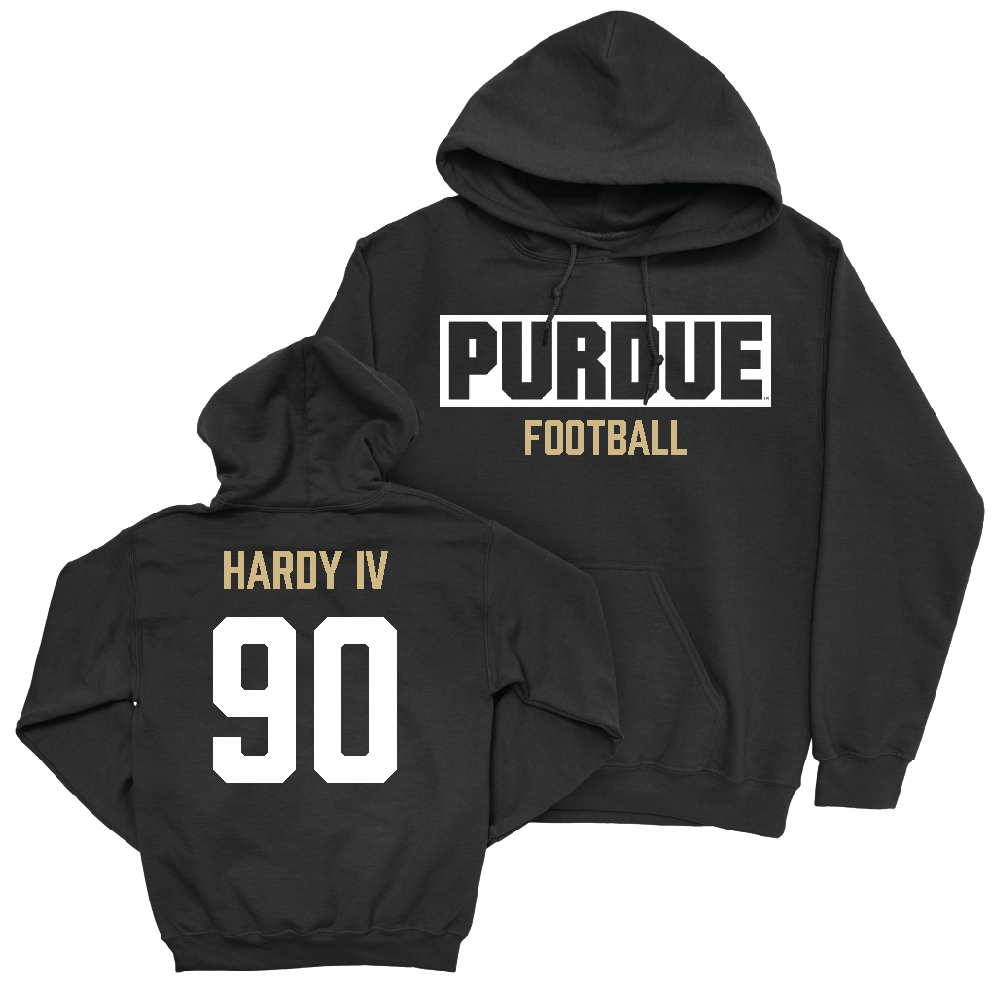 Football Black Staple Hoodie   - James Hardy IV