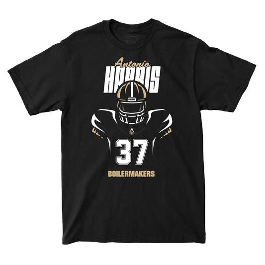 Silhouette Black Football Tee   - Antonio Harris