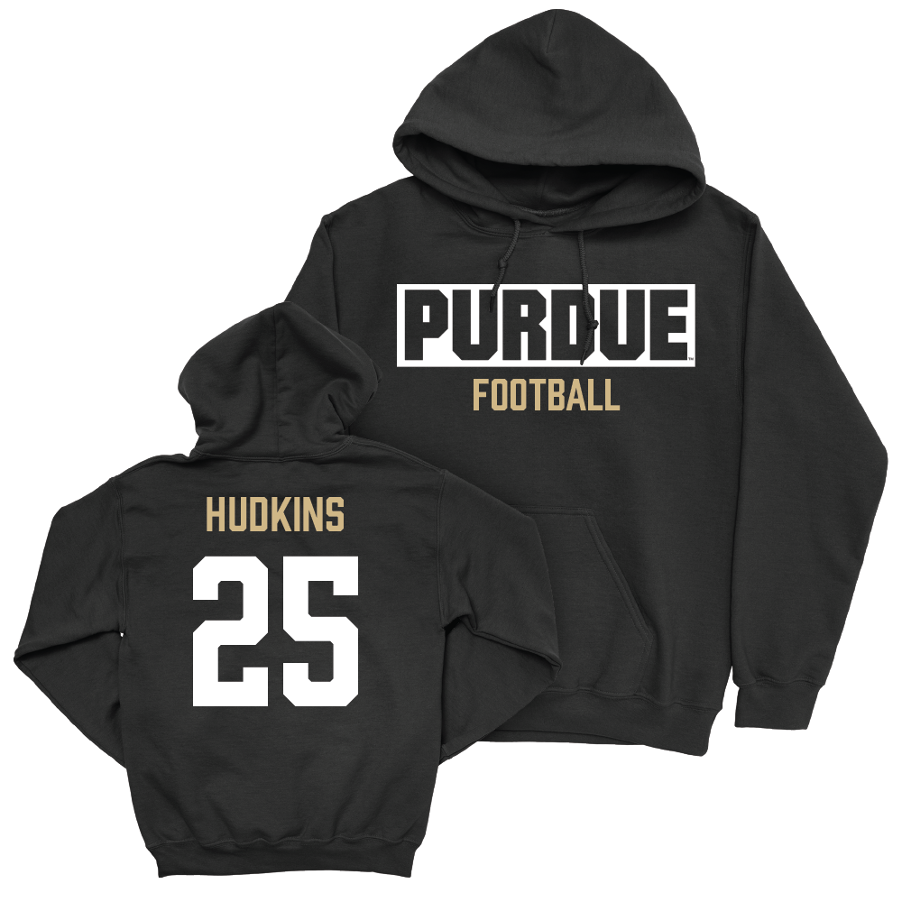 Football Black Staple Hoodie   - Ty Hudkins