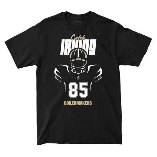 Silhouette Black Football Tee   - Caleb Irving