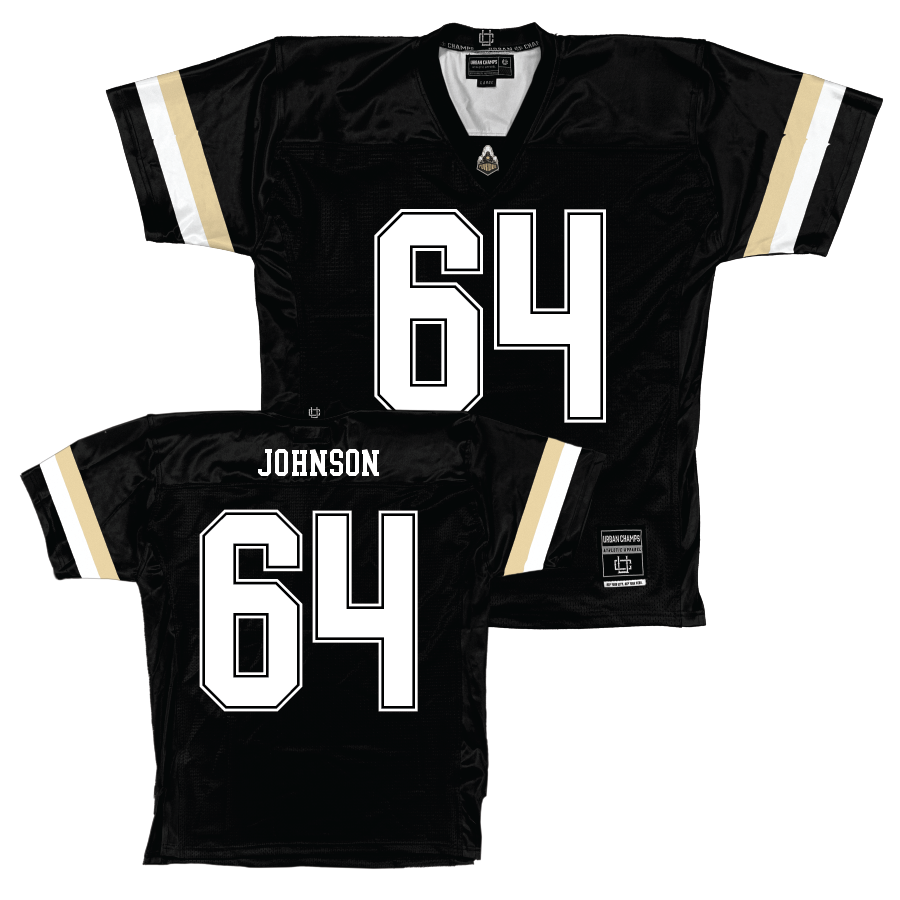 Purdue Black Football Jersey  - Austin Johnson