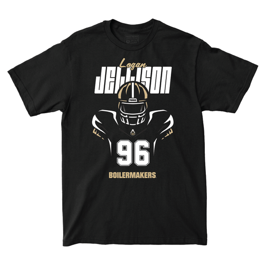 Silhouette Black Football Tee   - Logan Jellison