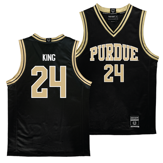 Purdue Men's Black Basketball Jersey - Sam King | #24