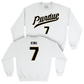 Men's Basketball White Shirsey Crew - Sam King | #7