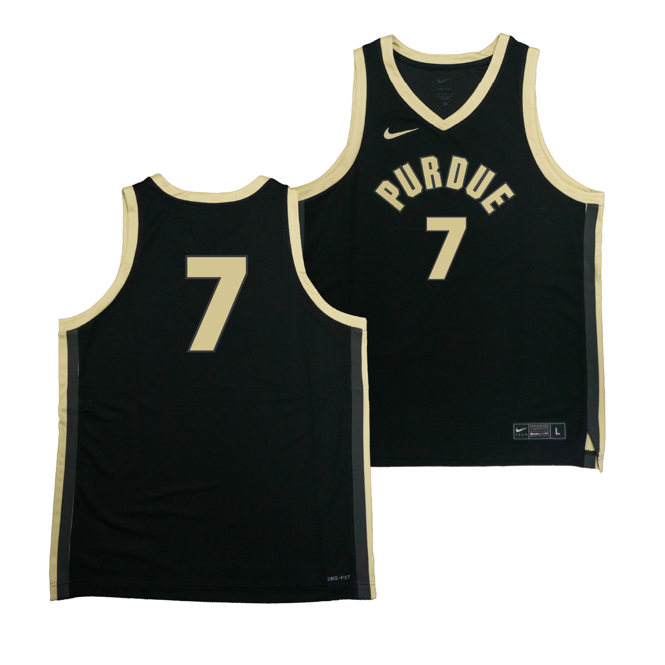 Nike Purdue Boilermakers Black NIL Game Replica Basketball Jersey - Sam King | #7