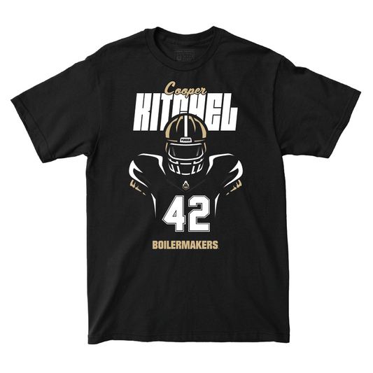 Silhouette Black Football Tee   - Cooper Kitchel