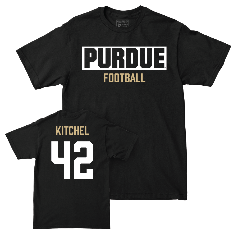 Football Black Staple Tee   - Cooper Kitchel