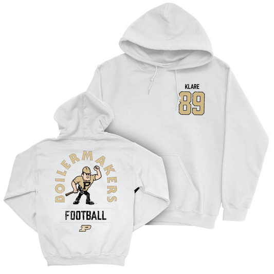 Football White Mascot Hoodie   - Luke Klare