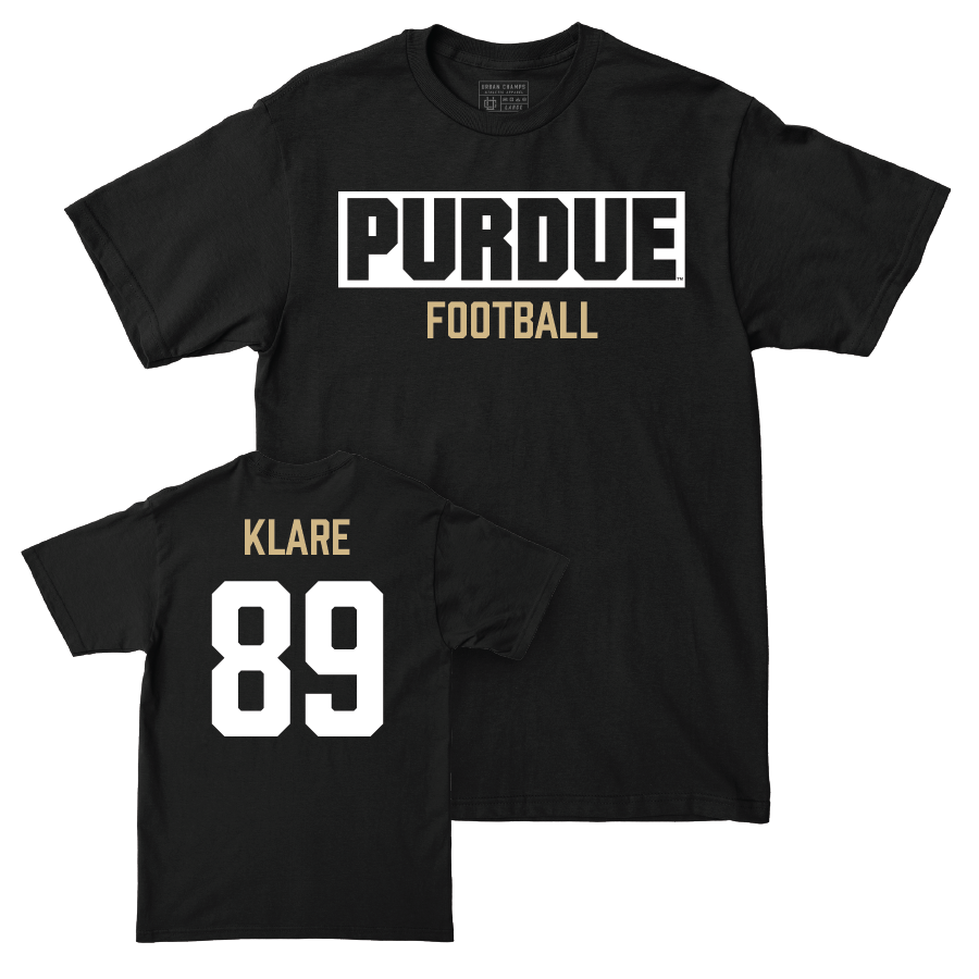 Football Black Staple Tee   - Luke Klare