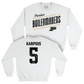 Women's Soccer White Slant Crew  - Zoe Karipidis