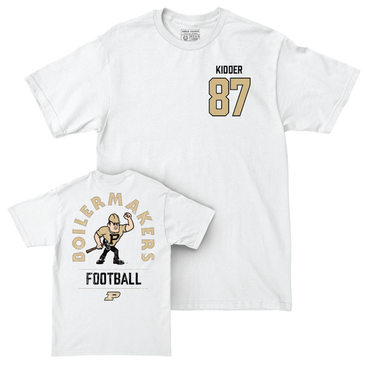 Football White Mascot Comfort Colors Tee   - Adam Kidder