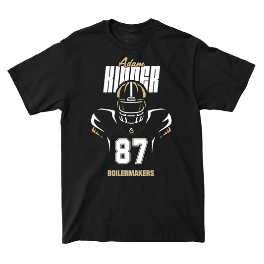 Silhouette Black Football Tee   - Adam Kidder