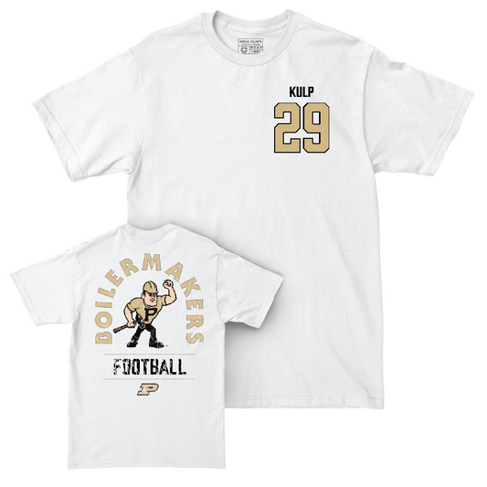 Football White Mascot Comfort Colors Tee   - Earl Kulp