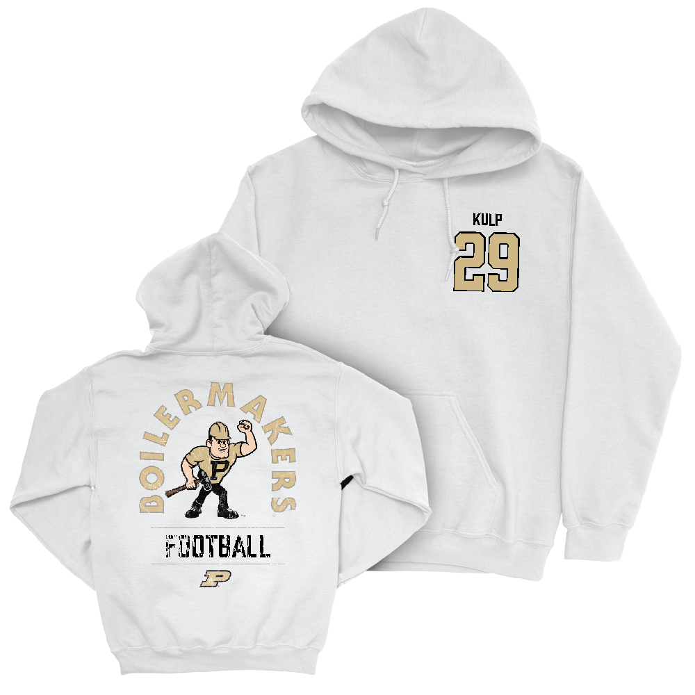 Football White Mascot Hoodie   - Earl Kulp