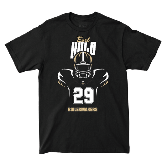 Silhouette Black Football Tee   - Earl Kulp