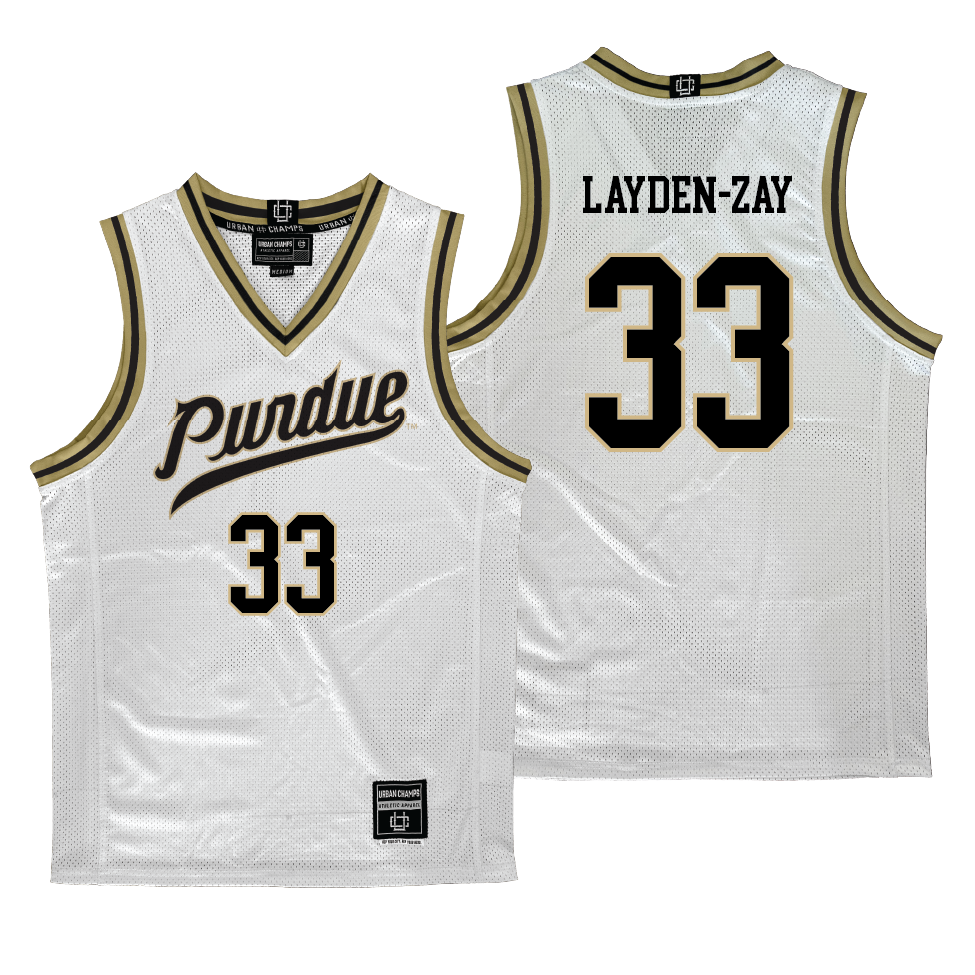 Purdue Women's Basketball White Jersey   - Madison Layden-Zay