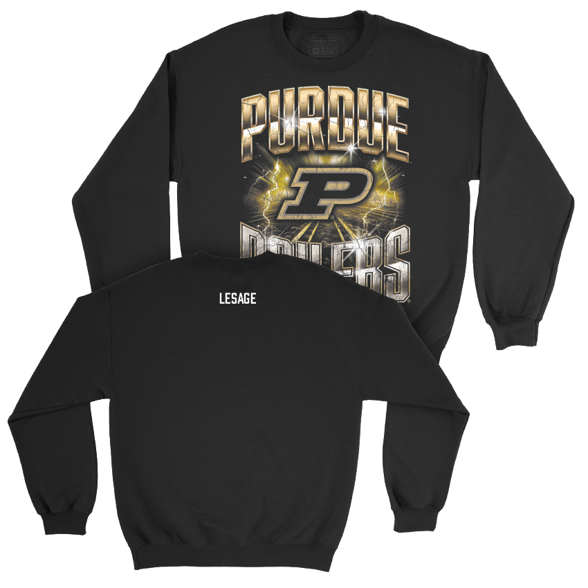 Swim & Dive Black Graphic Crew   - Lance Lesage