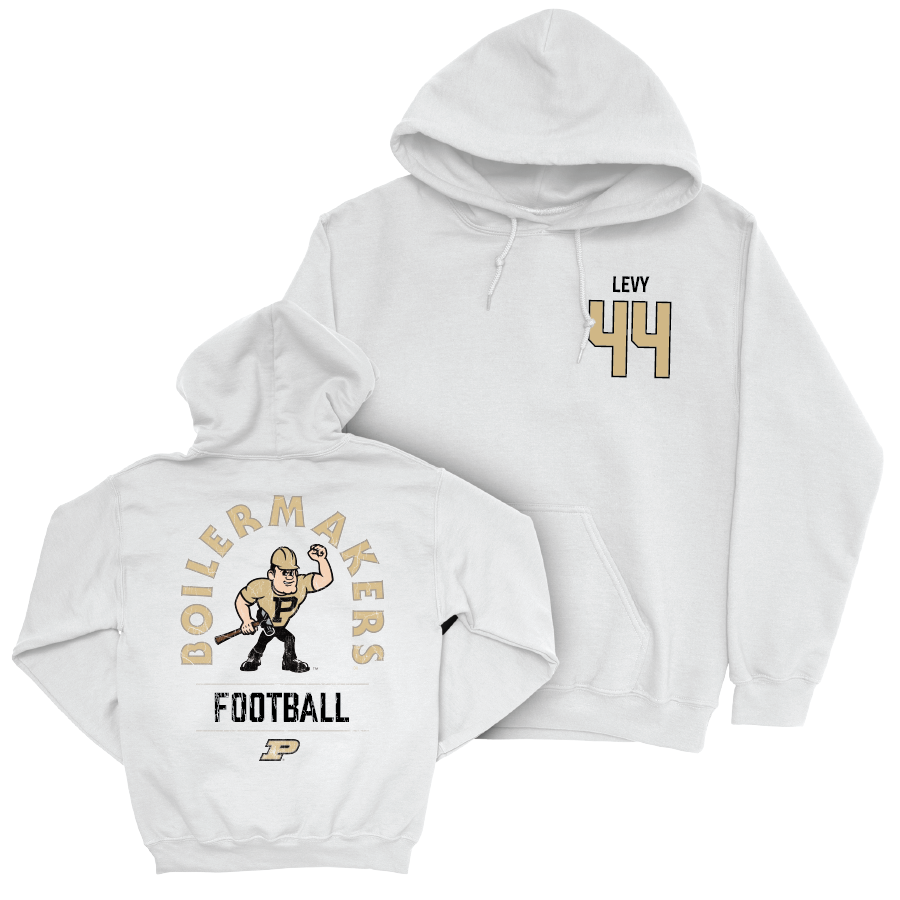 Football White Mascot Hoodie   - Nick Levy