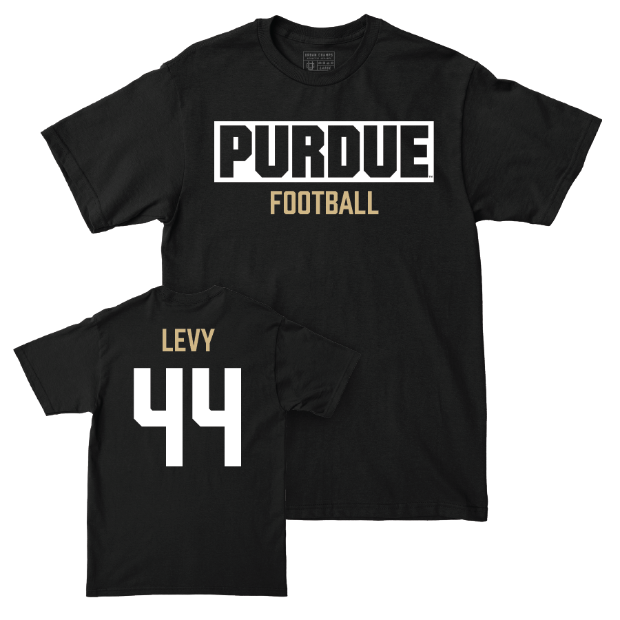 Football Black Staple Tee   - Nick Levy