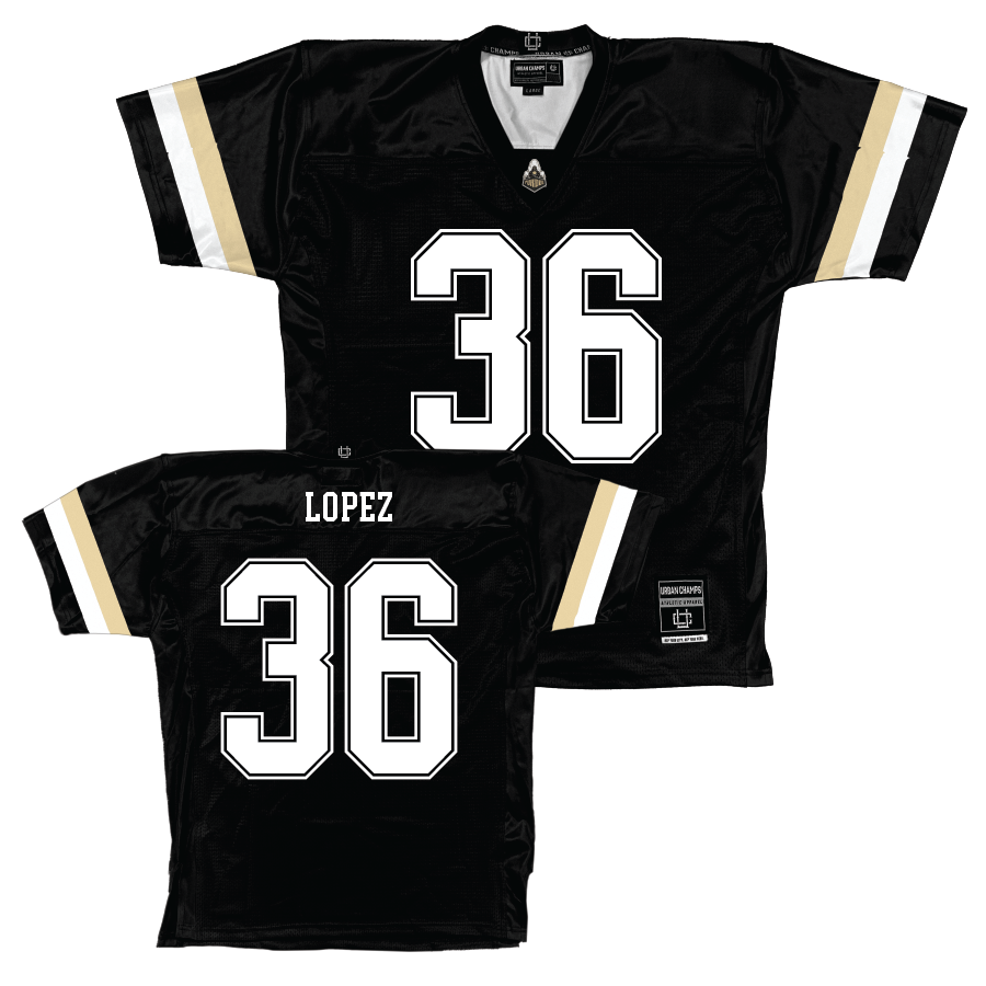 Purdue Black Football Jersey   - RJ Lopez