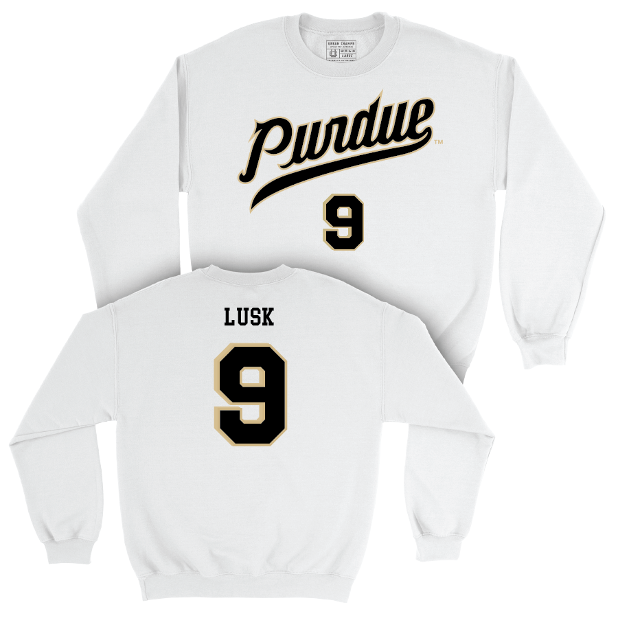 Men's Basketball White Shirsey Crew  - Jack Lusk