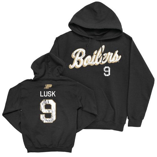 Men's Basketball Black Script Hoodie  - Jack Lusk