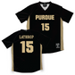 Purdue Women's Soccer Black Jersey  - Stephanie Lathrop