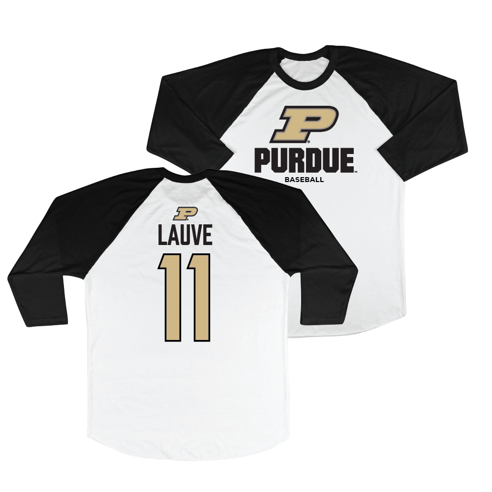 Purdue Baseball 3/4 Sleeve Raglan Top    - Lance Lauve