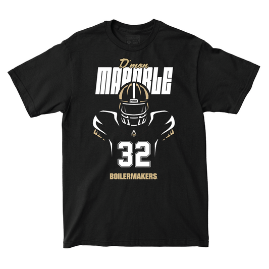 Silhouette Black Football Tee - D’Mon Marable | #32