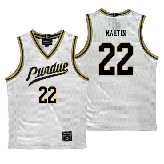 Purdue Men's Basketball White Jersey - Chase Martin | #22